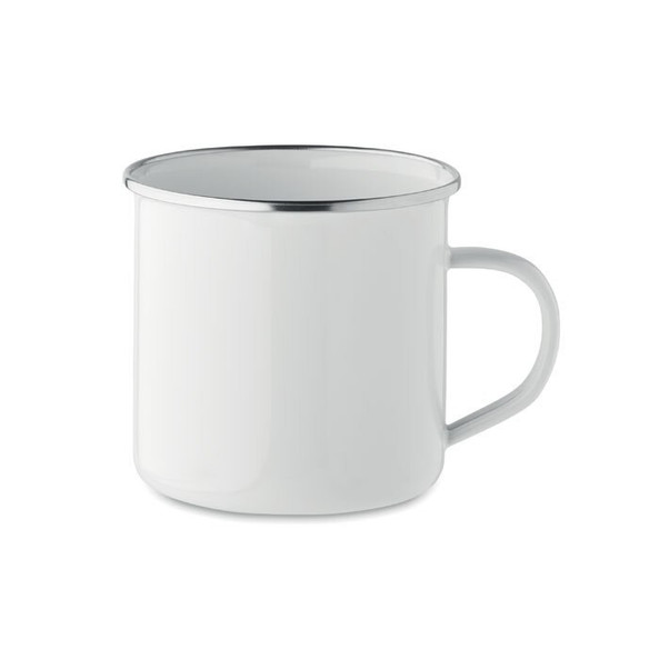 GiftRetail MO2203 - PLATEADO L Mug en émail pour sublimation