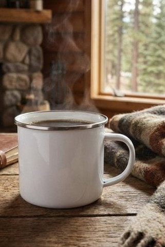 Vintage Enamel Sublimation Mug - 500ml Capacity - GiftRetail MO2203