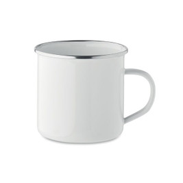 GiftRetail MO2203 - PLATEADO L Mug en émail pour sublimation