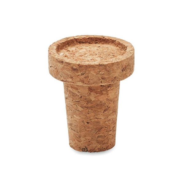 GiftRetail MO2208 - TIPAS Eco-Friendly Cork Bottle Stopper 3x3CM