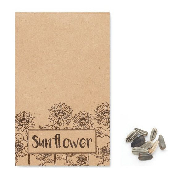 GiftRetail MO2217 - GIRASOL Eco-Friendly Sunflower Seeds in Craft Envelope