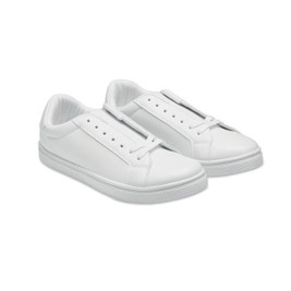 GiftRetail MO2247 - BLANCOS Lightweight PU Sneakers Size 47