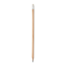 GiftRetail MO2248 - STOMP SHARP Eco-Friendly Natural Pencil with Eraser-100 Pack
