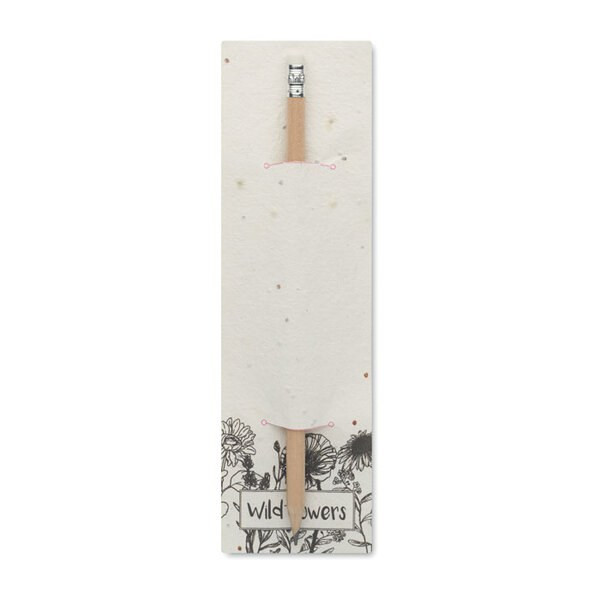 PENSEED Eco-Friendly Seed Paper Pouch with Natural Pencil - GiftRetail MO2257