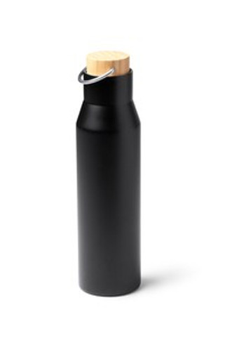 MEYER Double-walled 304 stainless steel thermal bottle with bamboo cap - EgotierPro BI1366