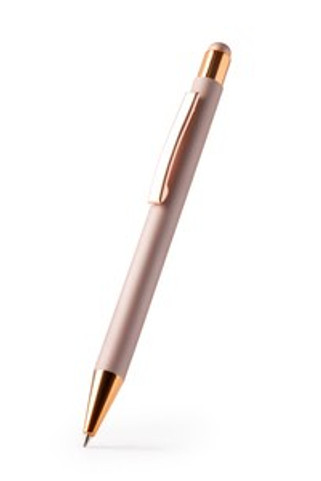 PERET Push ball pen with soft-touch metallic structure - EgotierPro BL1333