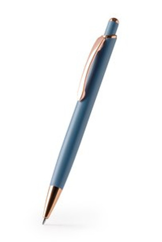 PERLA Push ball pen with matt metal structure with copper finish details - EgotierPro BL1489