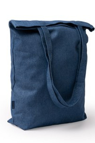 DEAM Bag in recycled denim with base - EgotierPro BO1072