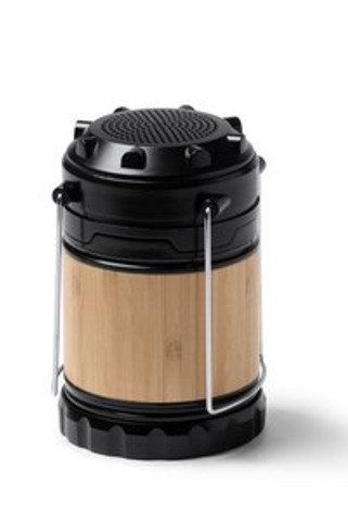 Stamina BS1262 - MOSUL Haut-parleur sans fil 3 W avec fonction lampe de 230 lumens et structure principale en bambou