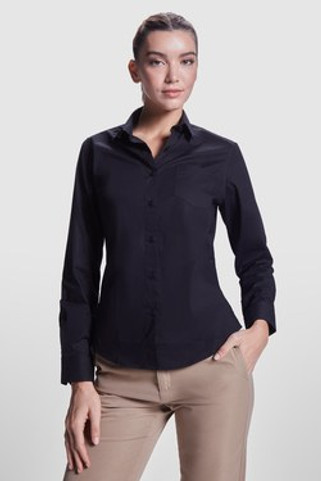 Roly CM5505 - MOSCU WOMAN Chemise à manches longues pour femme en tissu élastique