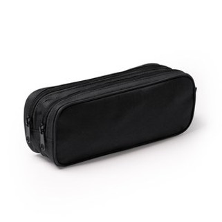 DILU Pencil case in 300D RPET polyester with double compartment and zipper fastening - EgotierPro ET1337