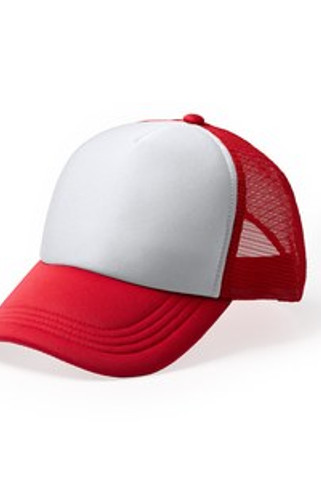 BARNY 5-panel cap in polyester with padded front panel in white - EgotierPro GO1283