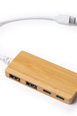 PABLEK USB hub port in bamboo - EgotierPro IA1263