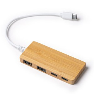 PABLEK USB hub port in bamboo - EgotierPro IA1263