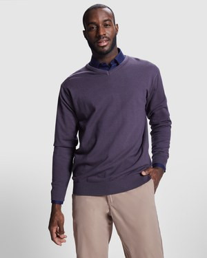 Roly JE8417 - HILUX Fine knit V-neck jumper for men