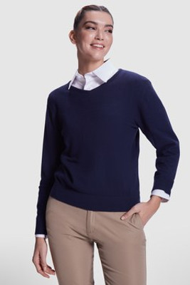 Roly JE8418 - HILUX WOMAN Fine knit V-neck jumper for women