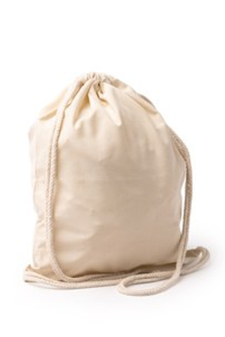 CANEA Drawstring backpack in RPET polyester with 150 gsm cotton touch - EgotierPro MO1351