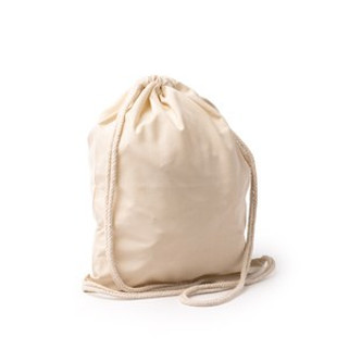 CANEA Drawstring backpack in RPET polyester with 150 gsm cotton touch - EgotierPro MO1351