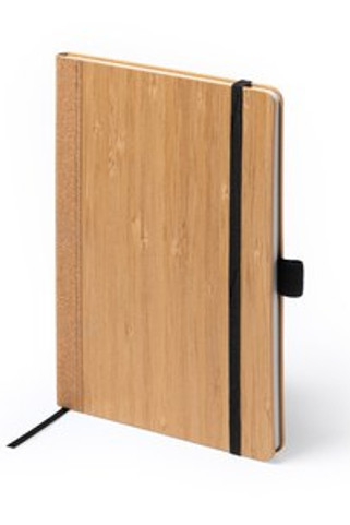 AUSTY A5 notebook with bamboo and cork covers - EgotierPro NB1327
