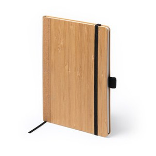 AUSTY A5 notebook with bamboo and cork covers - EgotierPro NB1327