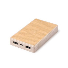 BRUKIN External battery made of wheat fibre body and natural fibre base - EgotierPro PB1490