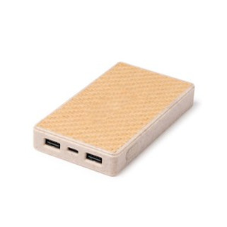 BRUKIN External battery made of wheat fibre body and natural fibre base - EgotierPro PB1490