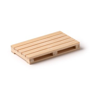 RAMY Wooden coaster in the shape of a pallet - EgotierPro PV1381