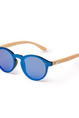 COLTON Sunglasses with mirror lenses and bamboo temples - EgotierPro SG1466