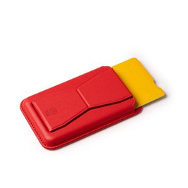 SEKUN Kartenhalter mit klappbarem Ständer aus recyceltem PU - EgotierPro SO1384