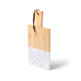 GINO Natural bamboo and marble chopping board - EgotierPro TC1386
