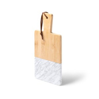 GINO Natural bamboo and marble chopping board - EgotierPro TC1386