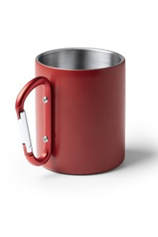 NASIK Double-walled 304 stainless steel mug in matt finish - EgotierPro TZ1369