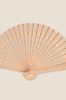 Goya 22049 - Ornamental Wooden Fan with Designs SWEET