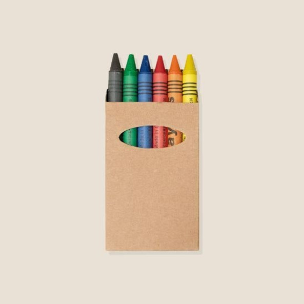 Goya 28236 - 6 Wachsmalstifte in Kraft-Box