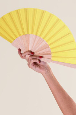 Goya 28500 - 23 cm Wooden and Polyester Fan WOOD