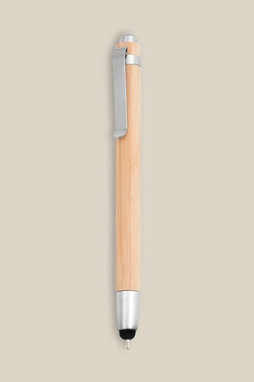 Goya 33517 - Bamboo Metal Pen with Touch Pointer BAMBOO