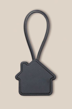 Goya 36035 - Aluminum House-Shaped Keychain with Silicone ROOF