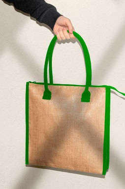 Goya 37042 - Sac Isotherme en Jute à Anses Longues en Coton INDIGENE