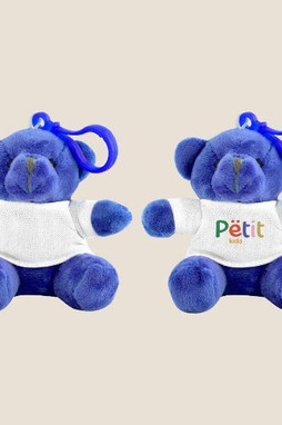 Goya 36536 - Bunter Teddybär Schlüsselanhänger mit Kunststoffverschluss BRUIN