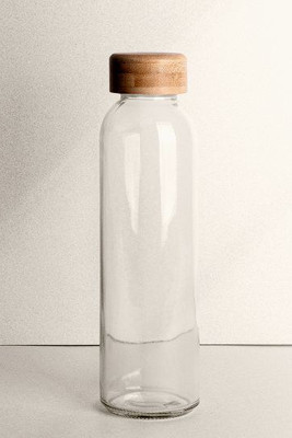 Goya 39019 - 500ml Glass Bottle with Bamboo Lid TONIC