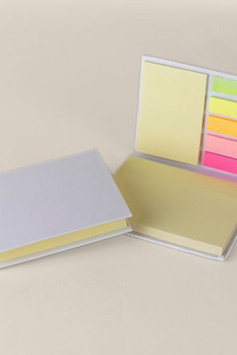 Goya 39022 - White Hard Cover Sticky Note Set OVER