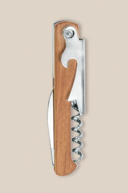 Goya 39039 - Edelstahl Flaschenöffner mit passendem Griff SHERRY
