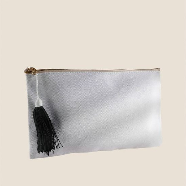 Goya 50001 - Cotton Toilet Bag with Metallic Zipper TASSEL