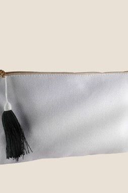 Goya 50001 - Cotton Toilet Bag with Metallic Zipper TASSEL