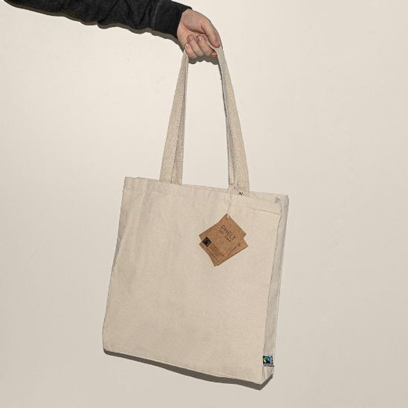 Goya 50608 - Borsa in Cotone Fairtrade 280 gr/m² con Manici Lunghi PHELT