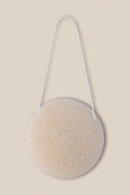 Goya 50657 - Konjac Spons 7x3.5 cm met Ademende Katoen-Mesh Zak KONJAC