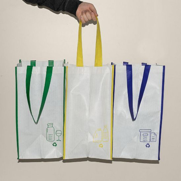 Goya 52014 - Set 3 RPET Riciclo Vetro, Plastica, Carta FOREST