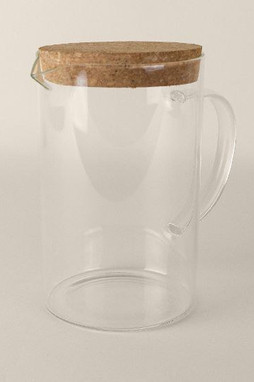 Goya 52026 - Borosilicate 1L Jar with Cork Lid ESSENCE