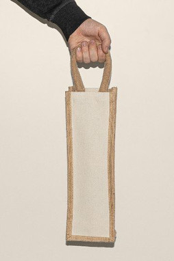 Goya 52513 - Jute- und Baumwolltasche für Flaschen, 310g/m² KUMA