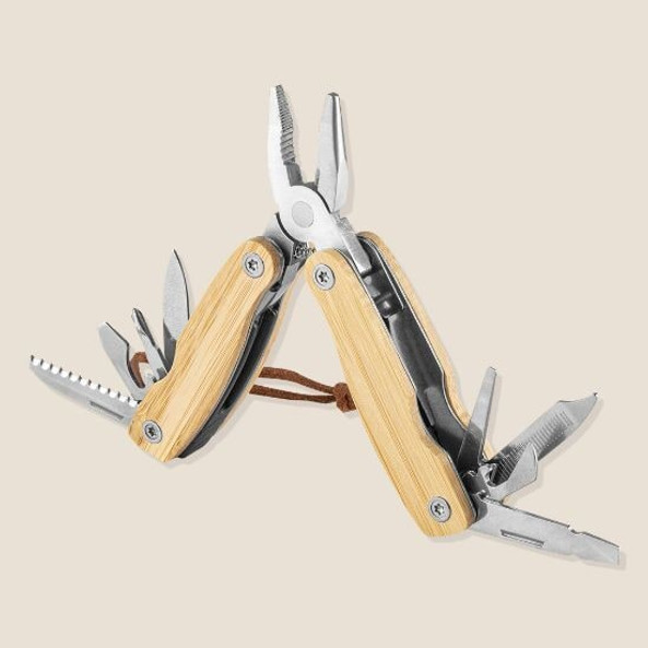 Goya 52536 - Stainless Steel & Bamboo 9-Function Multitool GAURI